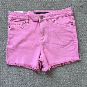 NWT girl’s Joe's Jeans Pink Frayed Hem Jean Shorts size 14